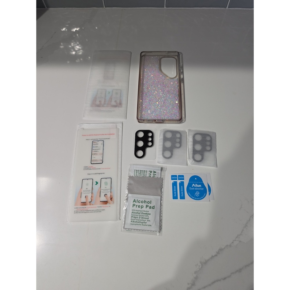 Samsung Galaxy S25 Ultra Case Unisex S25 Ultra Iridescent Good Glitter Bundle